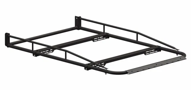 8008A – HOLMAN Ladder Rack, 500 Pound Capacity Top Mount Bolt-On Mount Universal Fit Gloss Black Aluminum Single With...